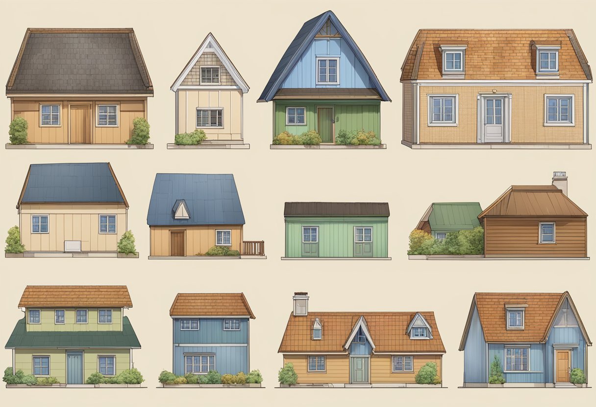 A collection of various crib roof models with accompanying FAQ section